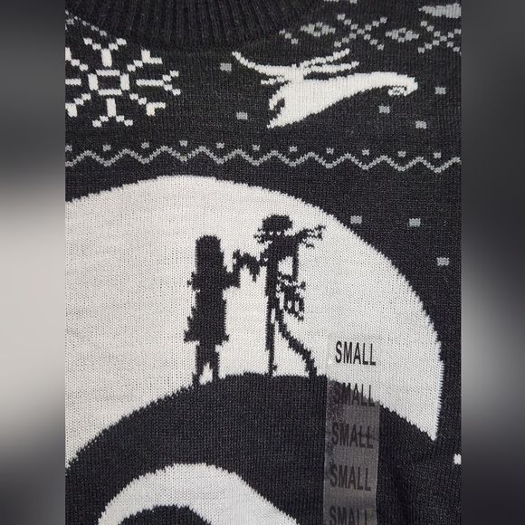 Adult Small The Nightmare Before Christmas Sweater (Bioworld) - Picture 6 of 8